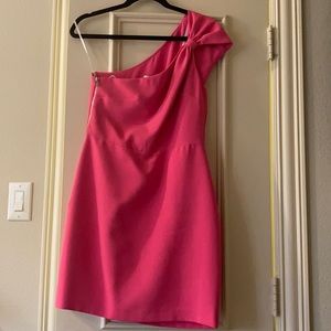 Pink One Shoudler Dress